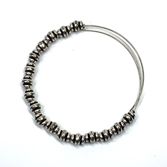 Alex and Ani Beaded Charm Bracelet Silver Finish - Expands 2"- 3.5" - Picture 1 of 2